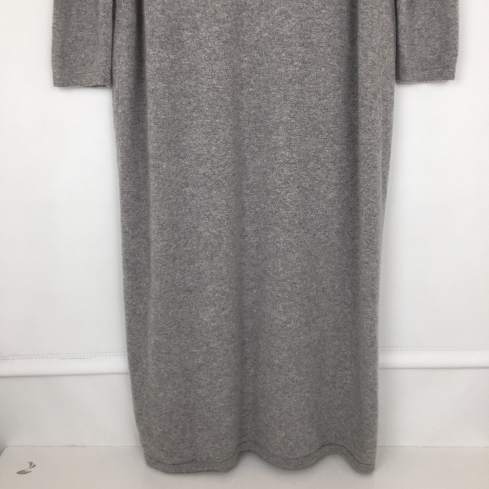 Arlotta 100% Cashmere Long Maxi Duster Robe Grey Women’s Size M/L Soft Luxurious - Picture 10 of 16